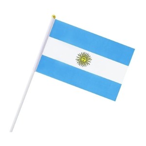 BANDERA ARGENTINA CON PALO 20x30cm